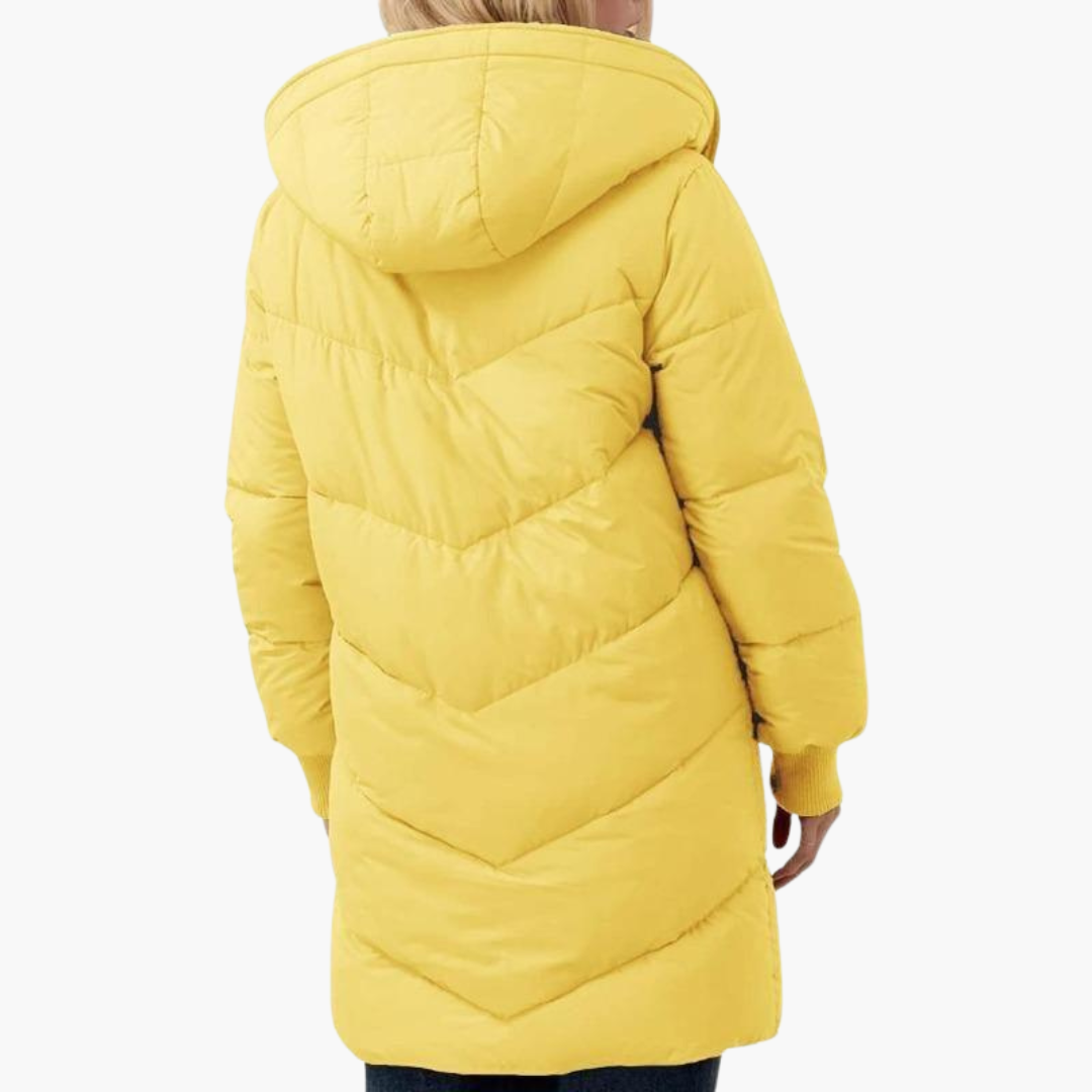 Klara | Women's Sherpa-Lined Hooded Longline Puffer Coat
