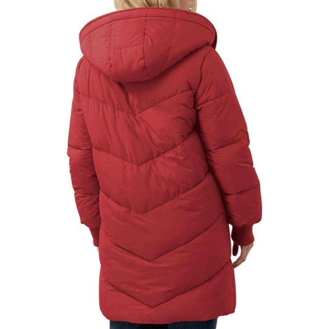 Klara | Women's Sherpa-Lined Hooded Longline Puffer Coat