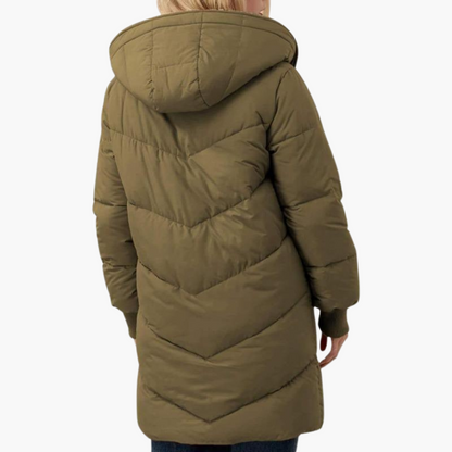 Klara | Women's Sherpa-Lined Hooded Longline Puffer Coat