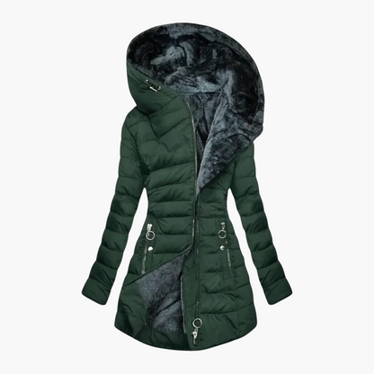 Leah | Women's Fleece-Lined Hooded Puffer Coat