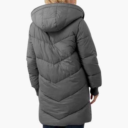 Klara | Women's Sherpa-Lined Hooded Longline Puffer Coat